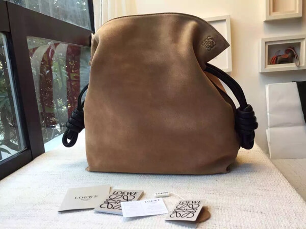 【ロエベ】ロエベスーパーコピー FlamencoフラメンコKnot Small Gold 黒 334.61.K63