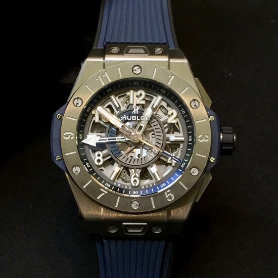 ウブロ時計スーパーコピー ビッグバン ウニコ GMT チタニウム 471.NX.7112.RX
