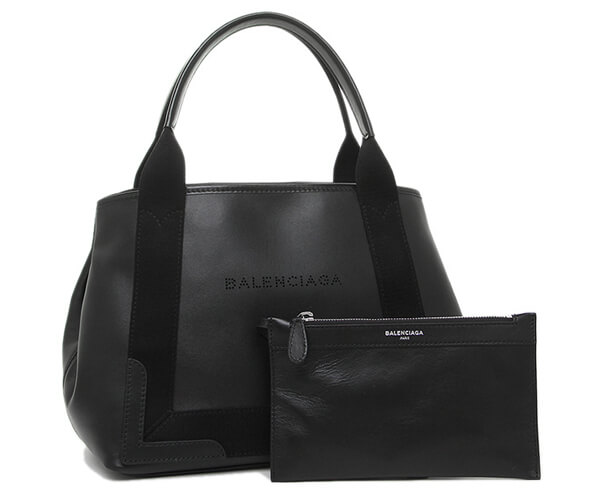 春夏新作 バレンシアガ バッグ コピーNAVY CABAS S トートバッグ NOIR ネイビー キャバス トート★ Sサイズ マットレザー