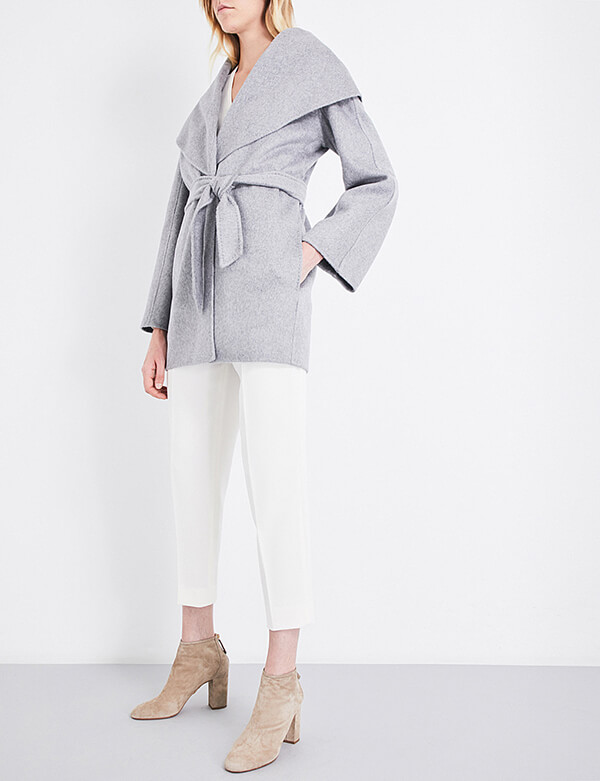 Max Mara スーパーコピー PAGLIEカシミヤラップコート カシミアのコート