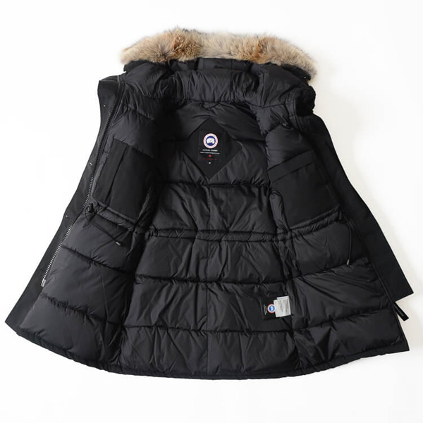 秋冬新作 カナダグース 偽物 BRONTE PARKA ブロンテ フードファー ダウンジャケット ミドルコート 6色