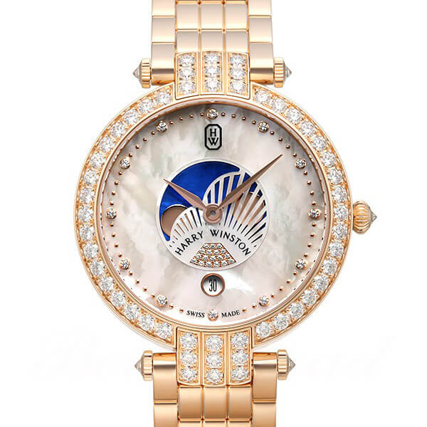 ハリー・ウィンストン HARRY WINSTON プルミエール ムーンフェイズ 36mm PRNQMP36RR003