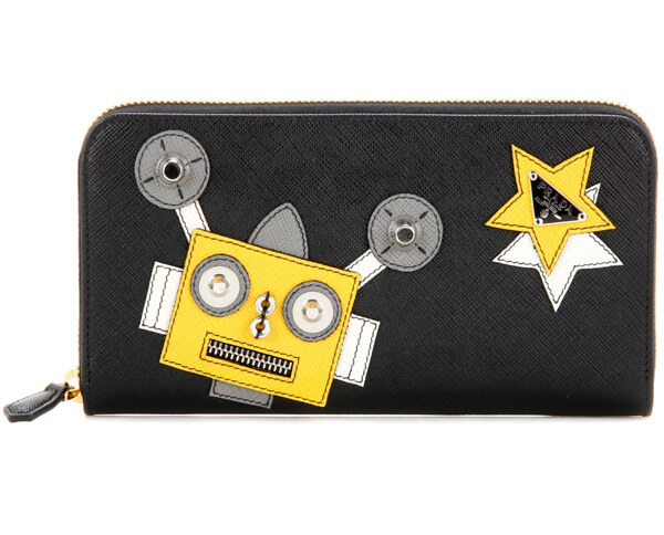 2017新作 PRADA プラダスーパーコピー☆ロボット サフィアーノレザー ウォレット