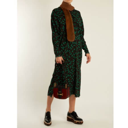 PRADA ローファー オックスフォード レオパード柄が可愛い☆パテントレザーシューズ