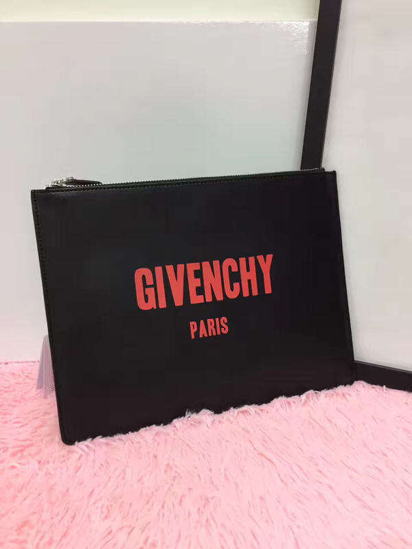 ジバンシィ スーパーコピー クラッチバッグ RED LOGO SMALL CLUTCH
