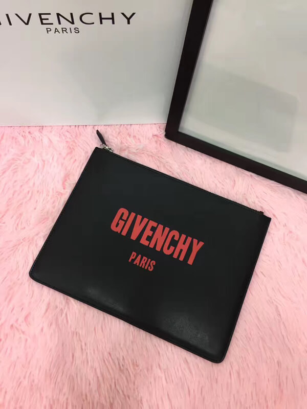 ジバンシィ スーパーコピー クラッチバッグ RED LOGO SMALL CLUTCH