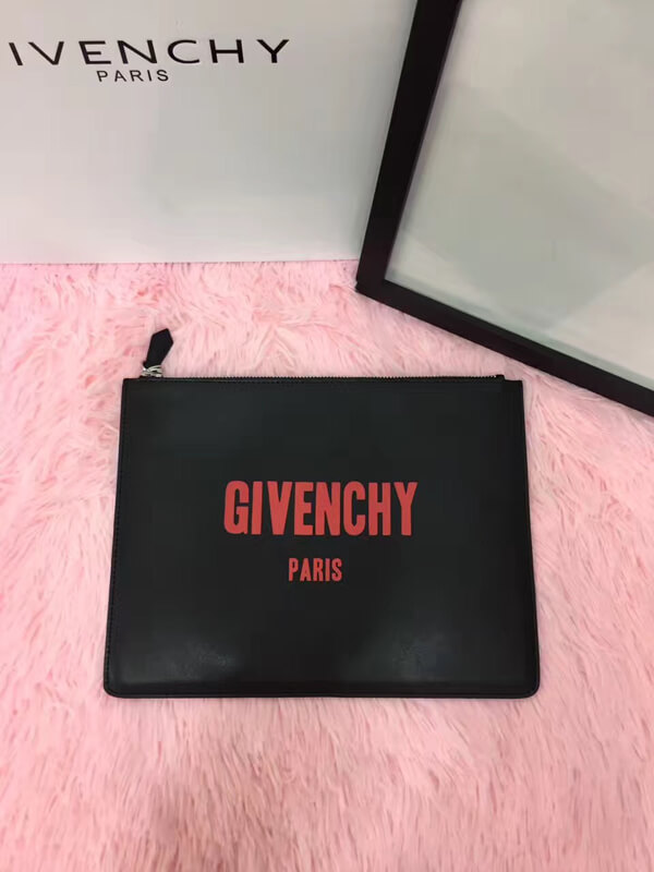 ジバンシィ スーパーコピー クラッチバッグ RED LOGO SMALL CLUTCH
