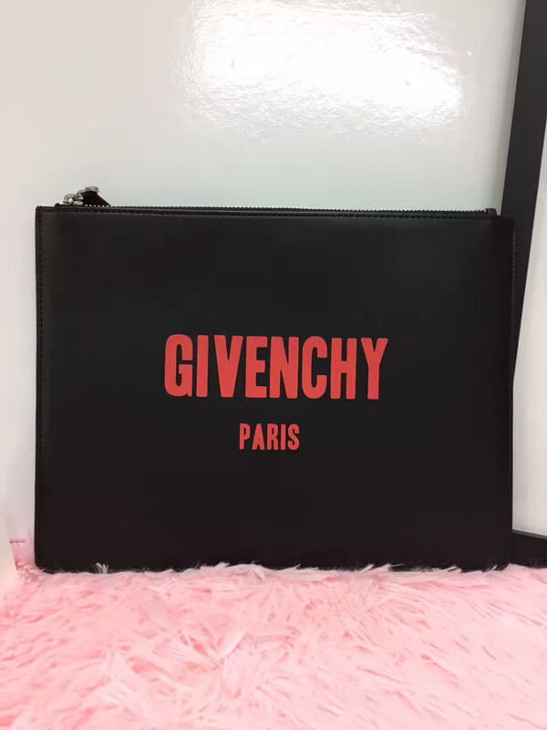 ジバンシィ スーパーコピー クラッチバッグ RED LOGO SMALL CLUTCH