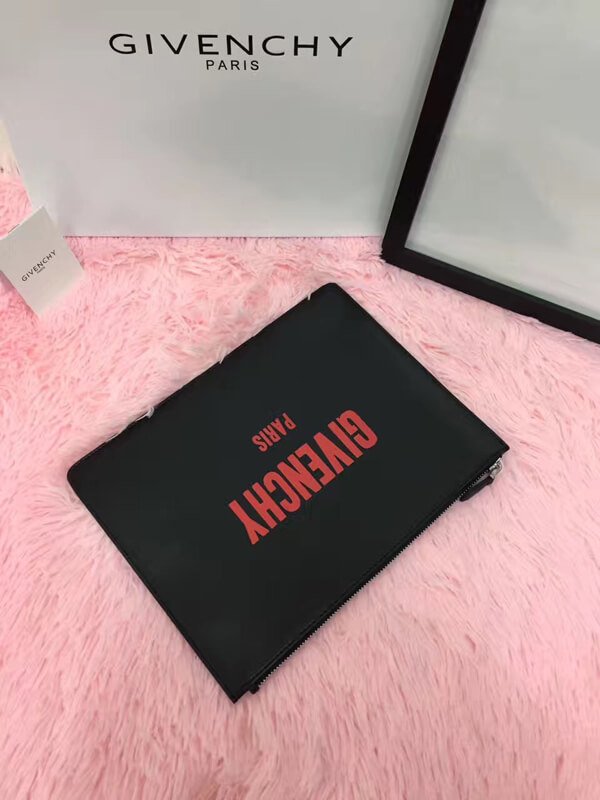 ジバンシィ スーパーコピー クラッチバッグ RED LOGO SMALL CLUTCH
