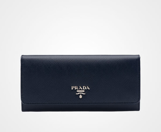 新作！プラダ スーパーコピー  SAFFIANO バイカラーカードホルダー付長財布 1MH132