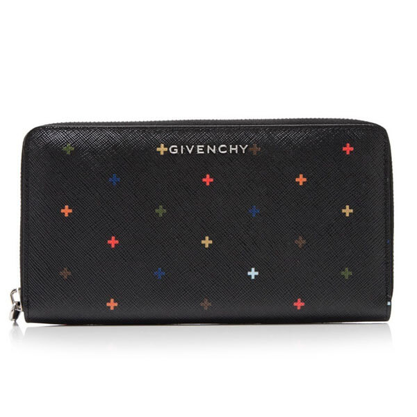 GIVENCHYジバンシィ 2018 マルチクロスプリント ラウンドファスナー長財布 BC06340