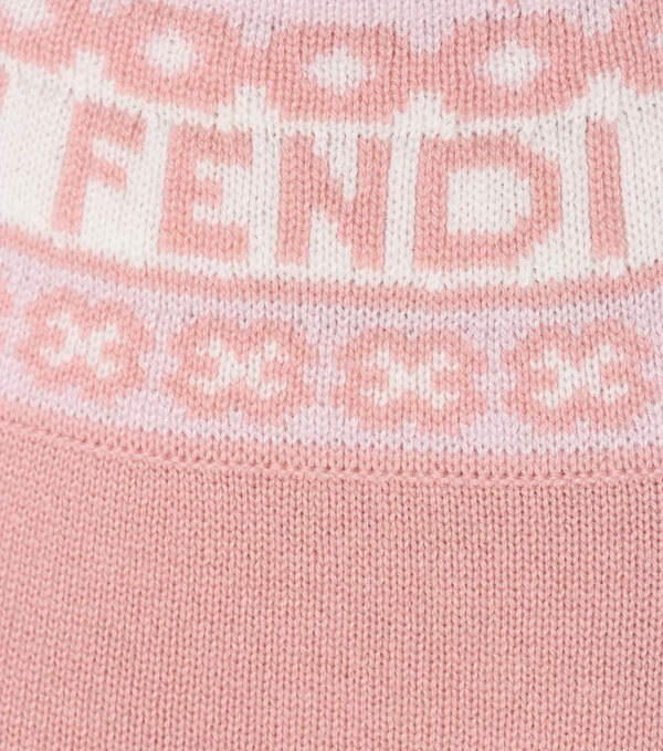 フェンディ 偽物 ウール カシミア ワンピース