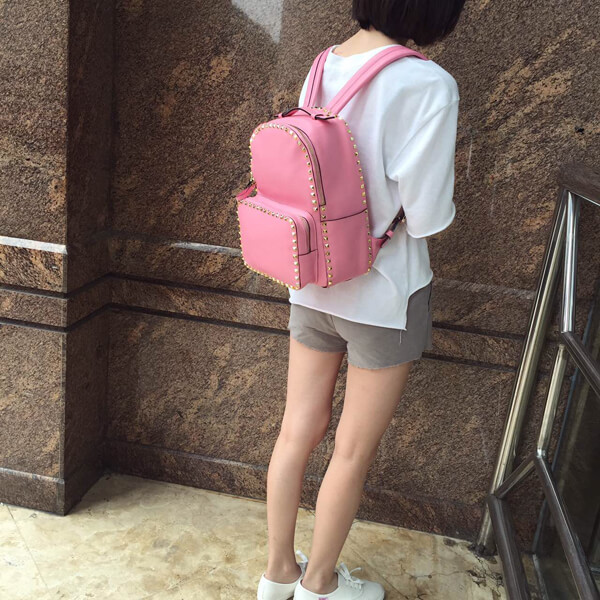 2018AW ヴァレンティノ ヴァレンティノスーパーコピー　バックパック　大 Pink！