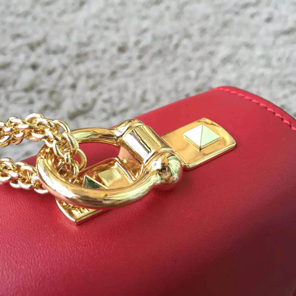 2018新作 セレブ愛用者多数☆ヴァレンティノ ヴァレンティノスーパーコピー☆ Red/White LAmour Leather Shoulder Bag