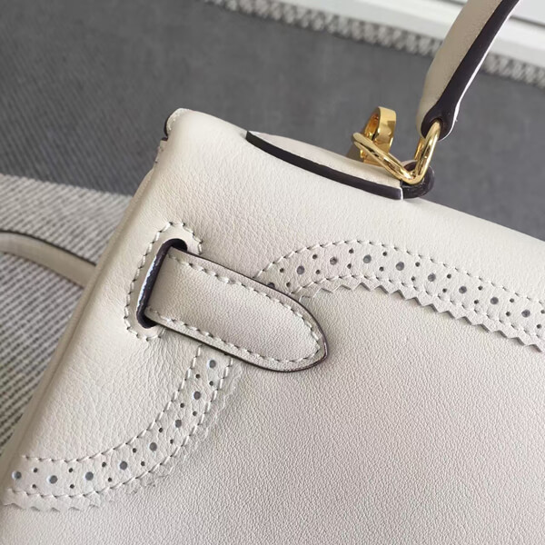 エルメスケリー コピー 28cm 内縫い エルメス Apricotパラダイス ハンドバッグ ヴォースイフト レザー Q刻印