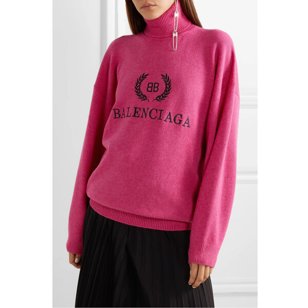 バレンシアガ★AW18/19★ウール＆カシミヤ タートルネックセーター 偽物