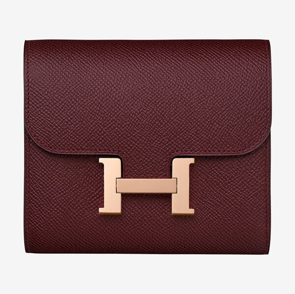 新作 エルメス スーパーコピー レザー 財布 Constance Compact