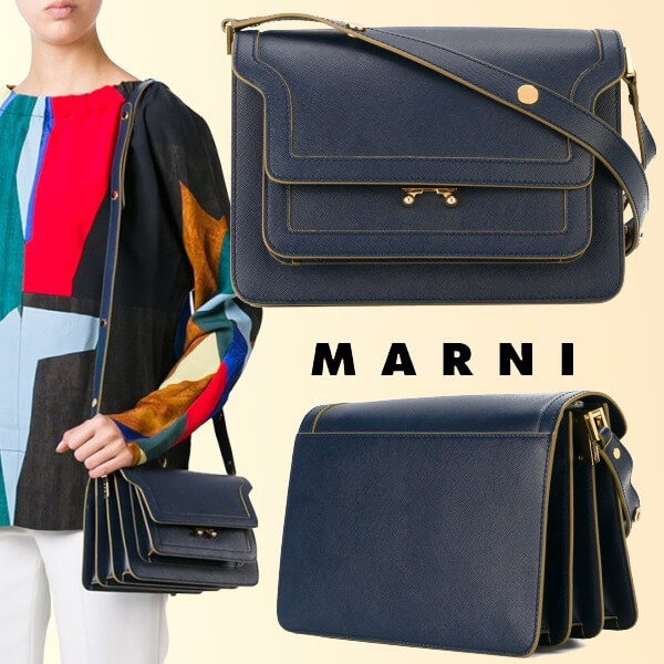 ☆Trunkマルニ バッグ コピー ショルダーバッグ Navy Blue marni6