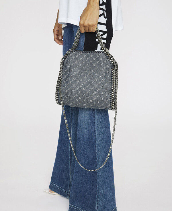 19SS★【Stella McCartney】Falabella ステラマッカートニースーパーコピー ロゴデニム トートバッグ 371223W84684061