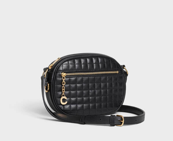 セリーヌ ショルダーバッグ 偽物 6色 SMALL C CHARM QUILTED CALFSKIN
