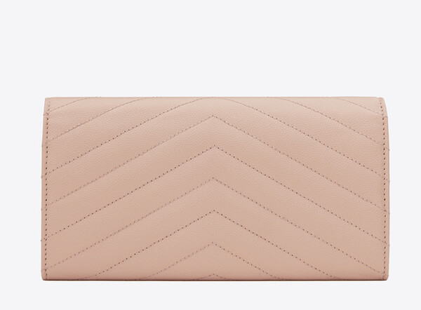 サンローラン スーパーコピー モノグラム フラップウォレットPink 372264BOW016920