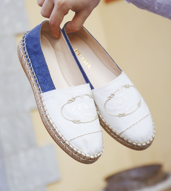 プラダ コピー LOGO STITCHES ESPADRILLE 1S619I-3KBO-F0K1H