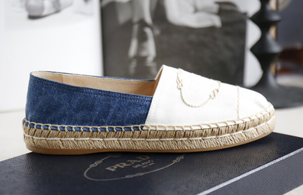 プラダ コピー LOGO STITCHES ESPADRILLE 1S619I-3KBO-F0K1H