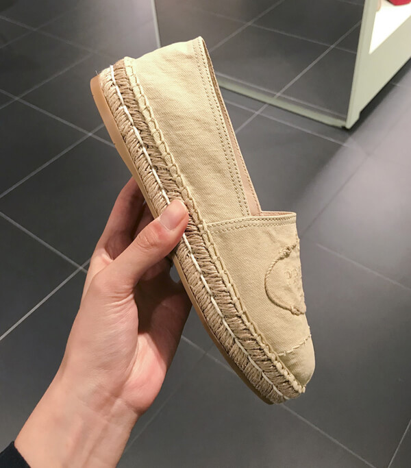 プラダ コピー LOGO STITCHES ESPADRILLE 1S619I-3KBO-F0K1H