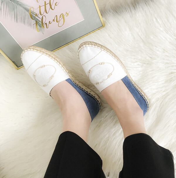 プラダ コピー LOGO STITCHES ESPADRILLE 1S619I-3KBO-F0K1H