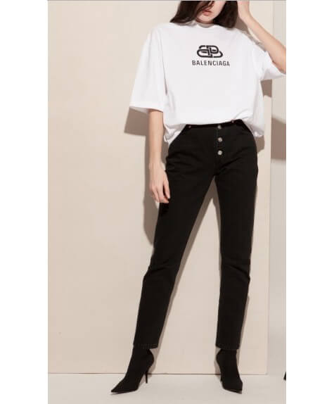 完売人気【バレンシアガコピー バレンシアガ】2019新作限定☆ New BB Mode オーバーサイズTシャツ☆