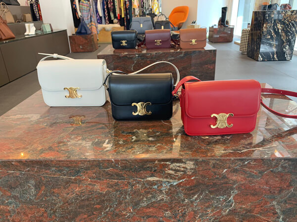 セリーヌ ショルダーバッグ スーパーコピー SMALL"TRIOMPHE"SHINY CALFSKIN (3色)