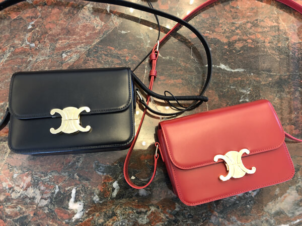 セリーヌ ショルダーバッグ スーパーコピー SMALL"TRIOMPHE"SHINY CALFSKIN (3色)