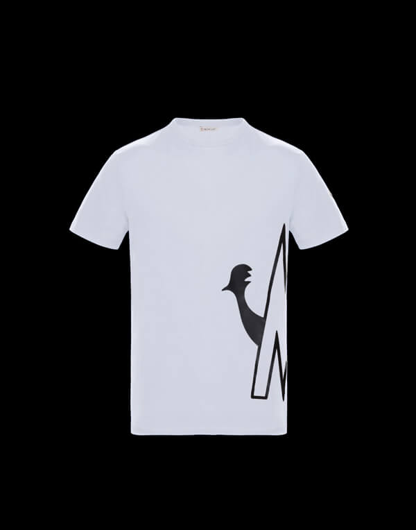 モンクレールスーパーコピー MONCLER 巡るロゴTシャツ【白】