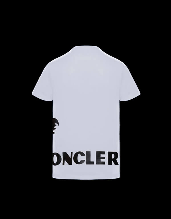 モンクレールスーパーコピー MONCLER 巡るロゴTシャツ【白】