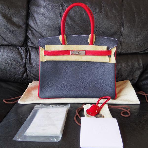エルメス パーソナルオーダー 偽物 BIRKIN30 シルバー 金具 ヴォーエプソン
