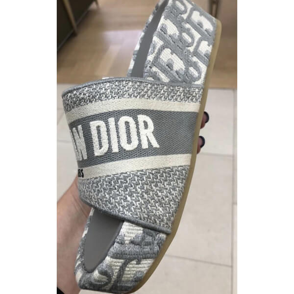★新作 ディオール コピー★DWAY SLIDE IN EMBROIDERED COTTON 2色