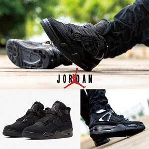 人気☆即完売！ナイキ ジョーダン4 ブラックキャット 偽物 AIR JORDAN RETRO 4 CU1110 010