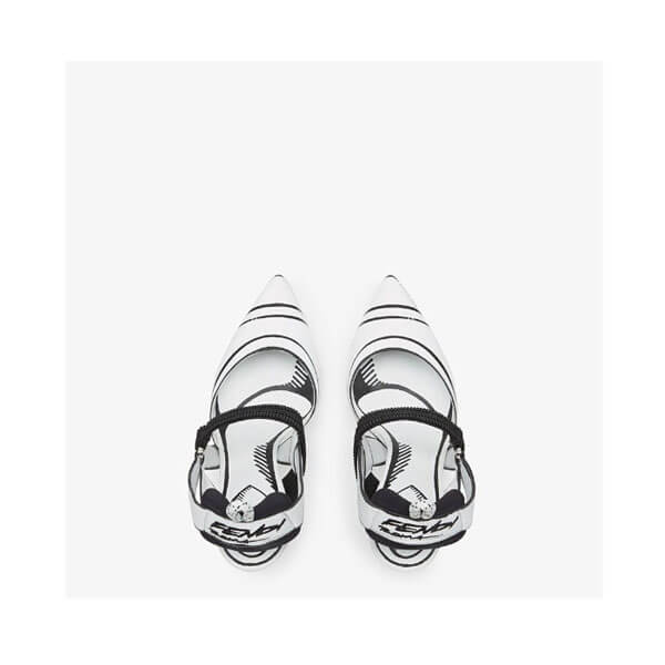 フェンディ パンプス コピー フェンディSLINGBACK Colibri フェンディ Roma Joshua Vides in pelle 8J8034AC7SF1BOD
