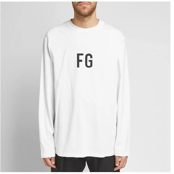 ★ FEAR OF GOD ★ FG ロングスリーブ Tシャツ パロディ