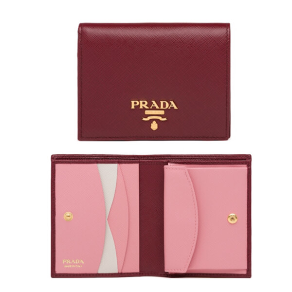 完売必至！プラダ 財布 偽物 SAFFIANO☆マルチカラーコンパクト 1MV204新色