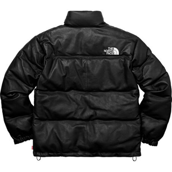 ノースフェイス シュプリーム 偽物 ダウンジャケット  Leather Nuptse Jacket