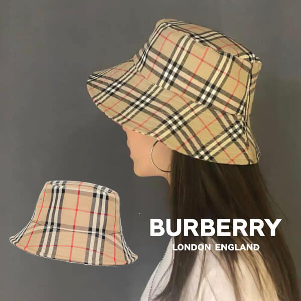 BURBERRY / バーバリー キャップ コピー ヴィンテージチェック バケットハット