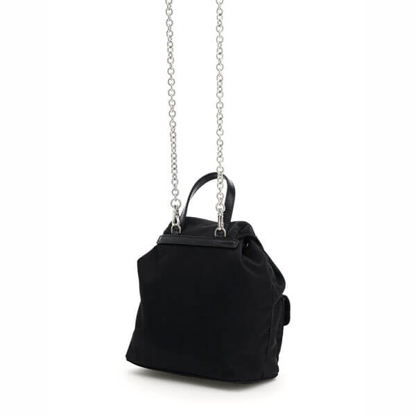 ★ PRADA ★Mini Chain-Strap Backpack 1BH029_V44_F0011_V_COM