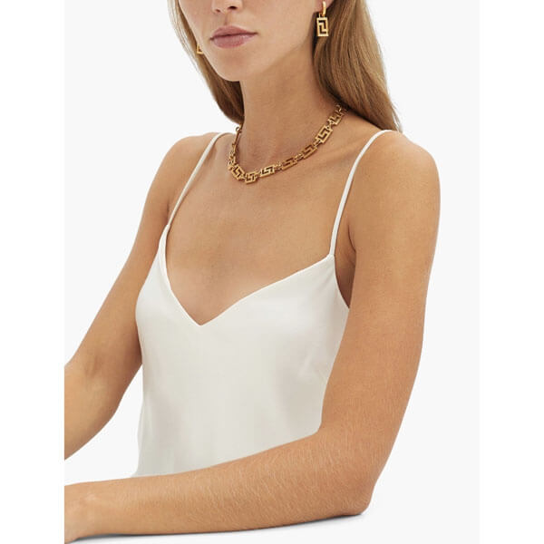 VERSACE ゴールドトーン ドロップ ピアス 人気