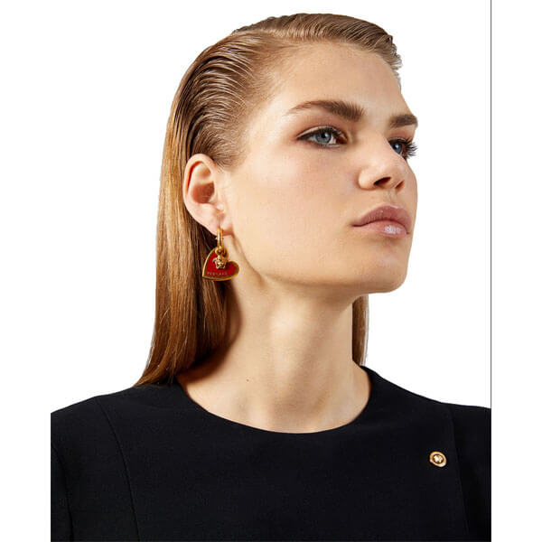 VERSACE★ヴェルサーチェ ピアス LOVE VERSACE ハート MEDUSA
