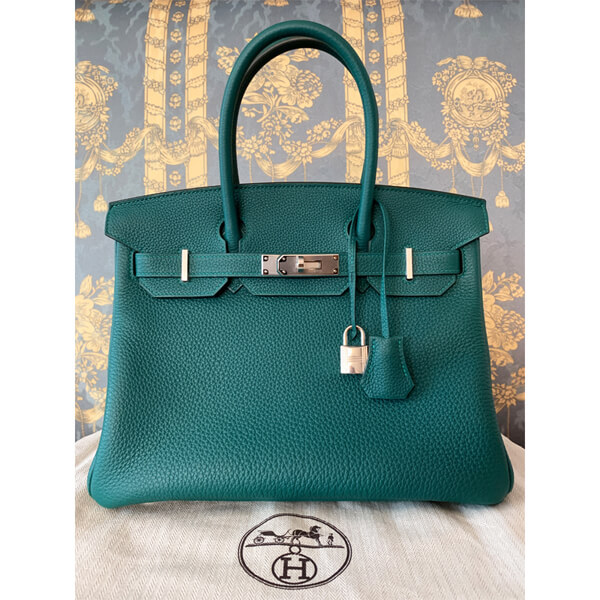 エルメス 超入手困難 Birkin バーキン30 Togo 上品 マラカイト