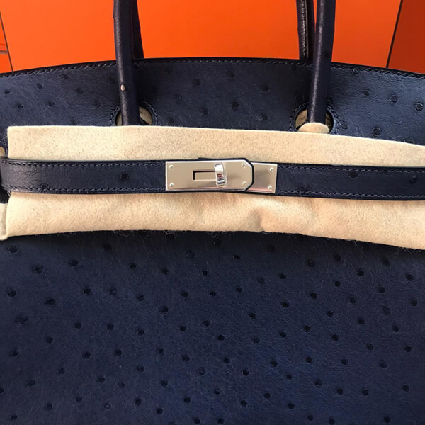 エルメス★(入手不可能.顧客のみの特権)Birkinオーストリッチ30cm ハンドバッグ