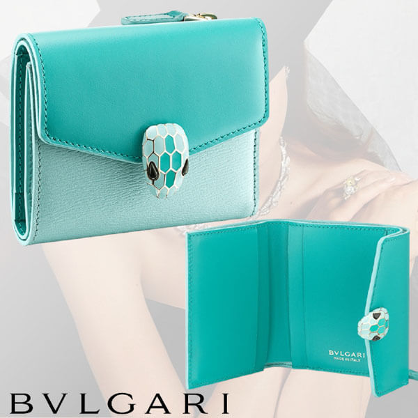 【入手困難】ブルガリ SERPENTI FOREVER コンパクトウォレット 緑
