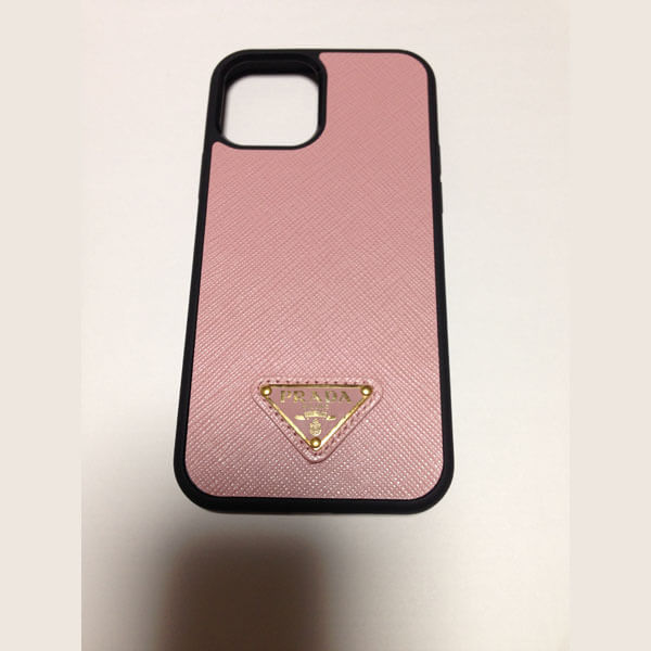 すぐ届く☆Prada (プラダ） サフィアーノレザー iPhone12 ケース