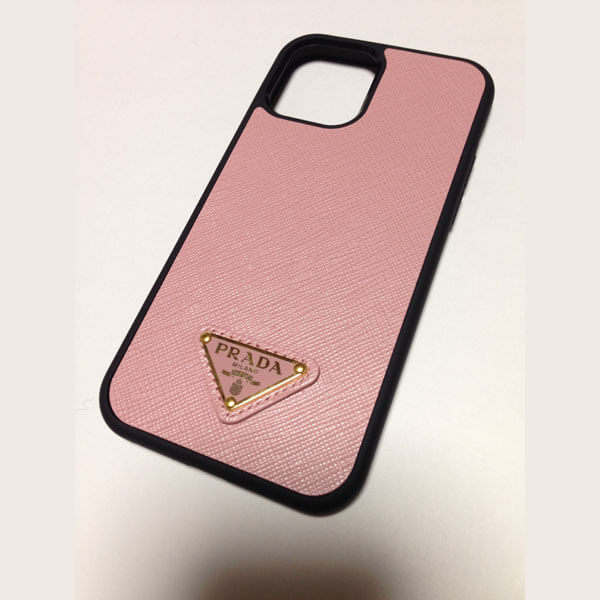 すぐ届く☆Prada (プラダ） サフィアーノレザー iPhone12 ケース